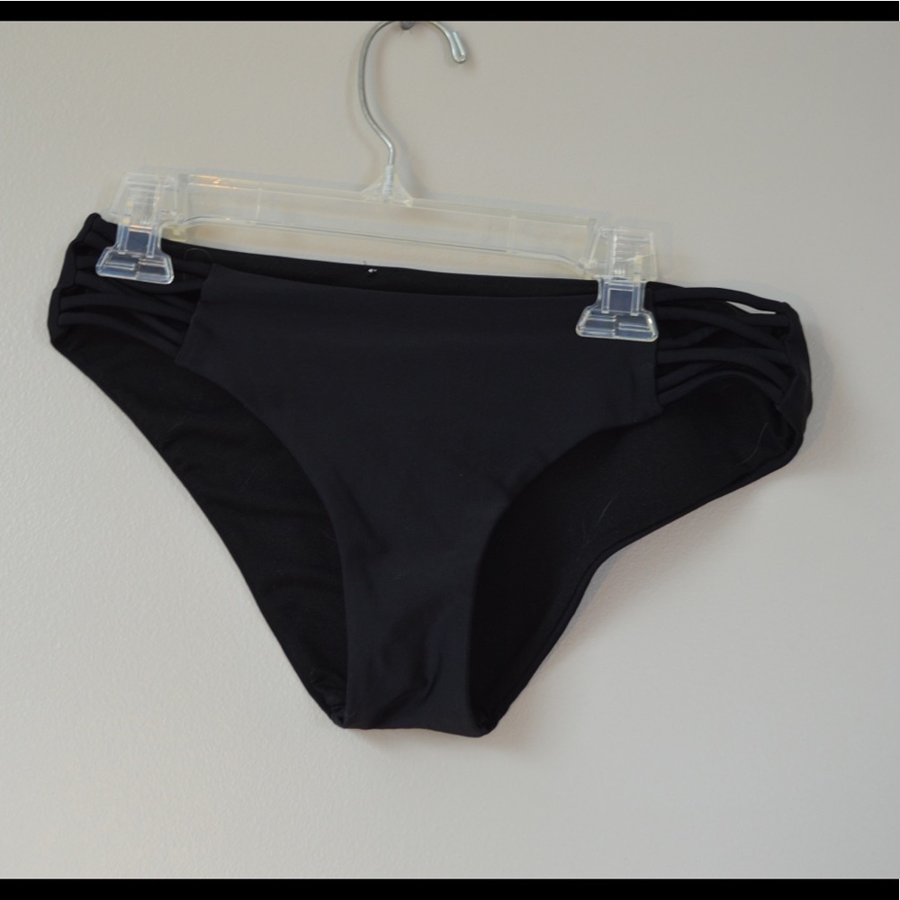 black bikini bottoms
